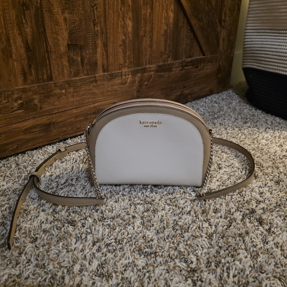 Kate Spade Crossbody (Beige & White)